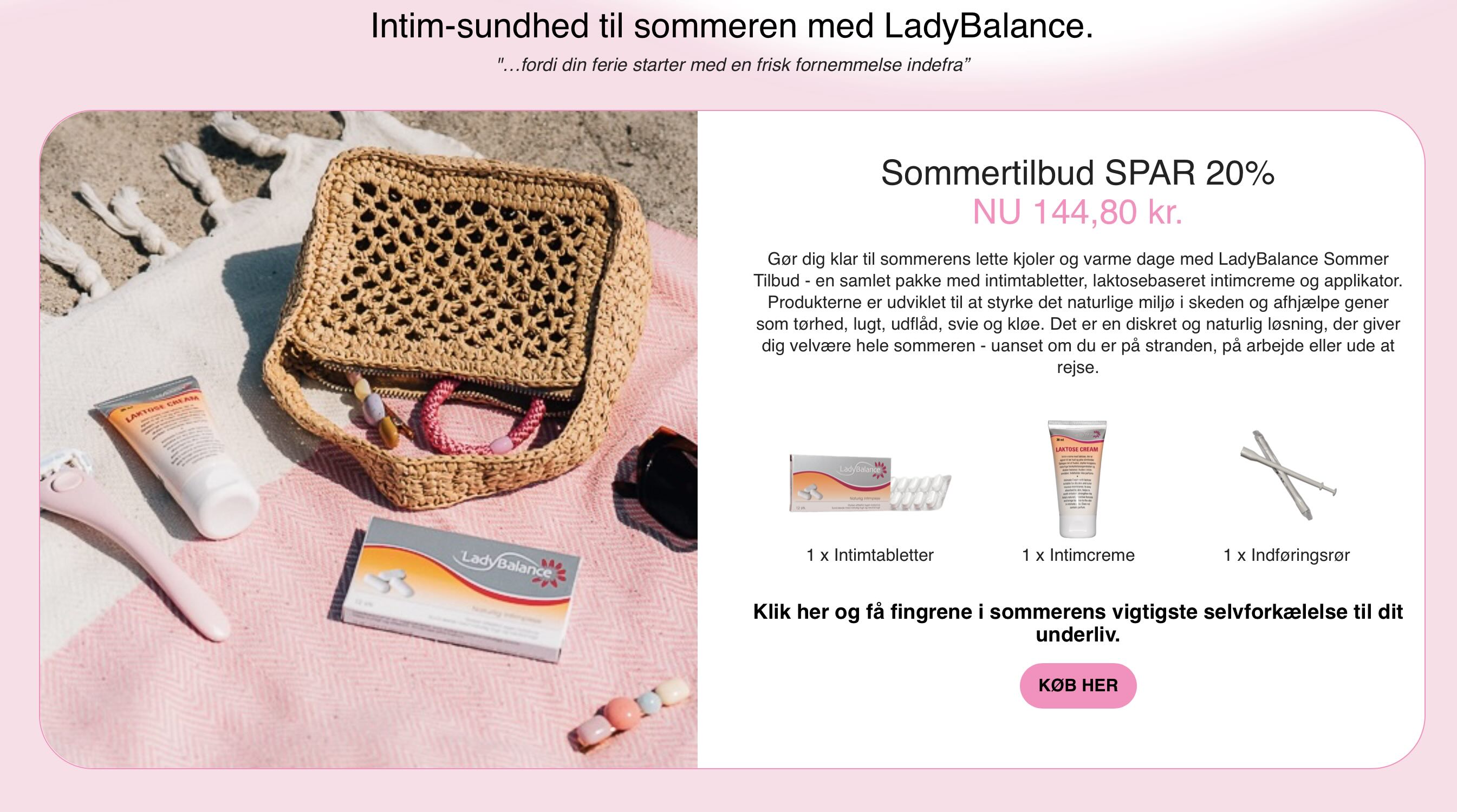 LadyBalance FAQ og blogstruktur
